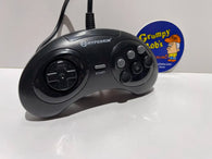 Wired Controller: 6 Button - Hyperkin - Black (M07016) (Sega Genesis) Pre-Owned