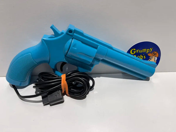 Wired Controller: The Justifier - Light Gun - Blue (Konami) (Super Nintendo) Pre-Owned