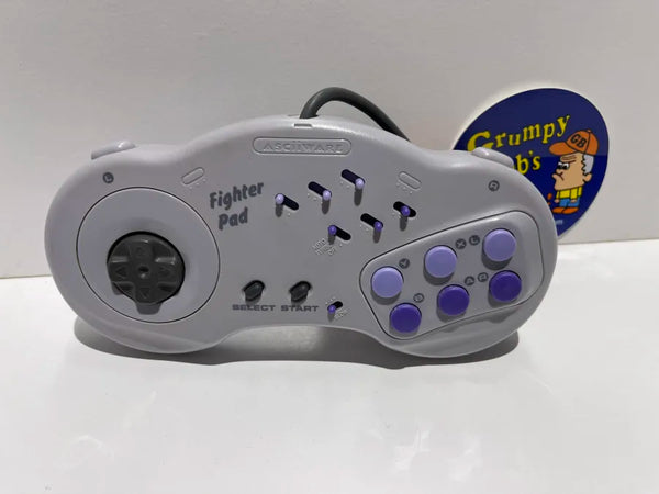 Wired Controller: Asciiware - Fighter Pad - Turbo - Grey (Super Nintendo) Pre-Owned
