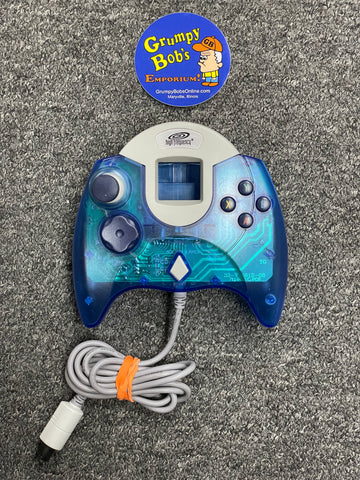 Wired Controller - Control Pad - Translucent Blue (High Frequency) (Sega Dreamcast) Pre-Owned