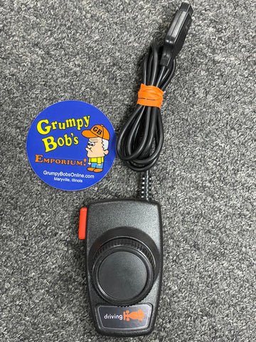 Driving Paddle Controller - Official - Black (Single) (Atari 2600 Accessory) Pre-Owned