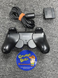 Wired Controller - 3rd Party - Black (Playstation 2) Pre-Owned