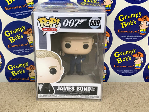 POP! Movies #689: 007 - James Bond (from Casino Royale) (Funko POP!) Figure and Box w/ Protector (As Pictured)