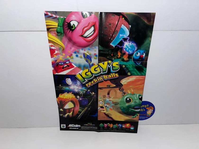 Iggys Reckin Balls (Nintendo 64) Pre-Owned: Game, Manual, 2