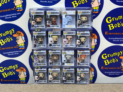 16 Bitty POP! Harry Potter LOT w/ 4 Display Containers (# 2, 3, 5, 7, 8, 13, 15, 17, 19, 31, 35, ,37, 62, 85) (Funko) Pre-Owned (As Pictured)