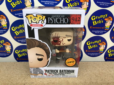 POP! Movies #942: American Psycho - Patrick Bateman (Limited Edition Chase) (Funko POP!) Figure and Box w/ Protector (As Pictured)