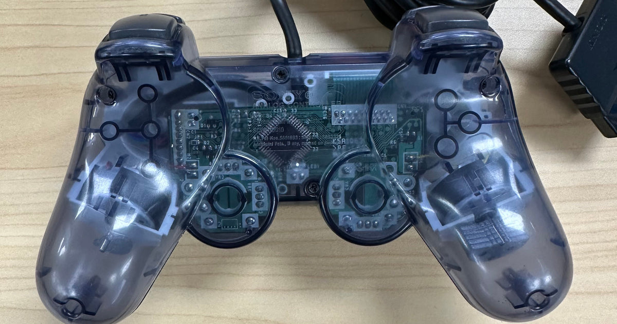 Official SONY Wired Dualshock 2 Analog Controller - Clear