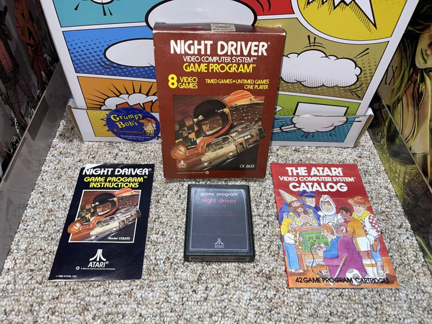 NIGHT DRIVER Atari 2800 jeu vidéo japonais compatible Atari NIGHT DRIVER Atari 2800 jeu vidéo japonais compatible Atari