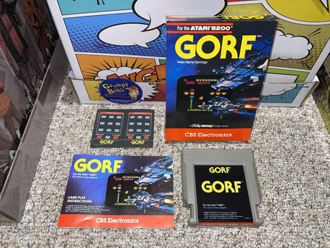 Gorf (Atari 5200) Pre-Owned: Game, Manual, 2 Overlays, and Box