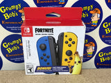 Wireless Controllers: Joy-Con (L)/(R) - Fortnite Edition (Blue & Yellow) Official (Nintendo Switch) Pre-Owned w/ Wrist Straps and Box (As Pictured)
