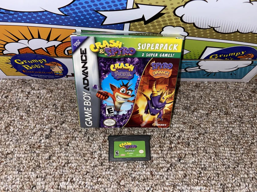 Crash Spyro Superpack Purple Orange (Game Boy Advance | GBA