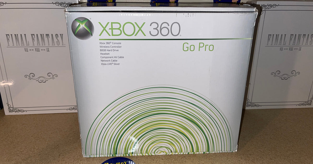 Hot Xbox 360 Go Pro 60gb Console Tested Original Box