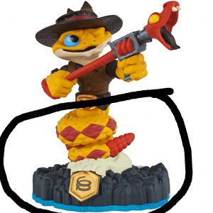 RATTLE SHAKE (SWAP-able) Undead (Skylanders Swap Force) Pre-Owned: Bottom HALF ONLY