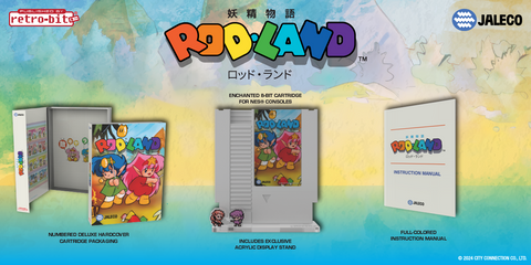 Rod-Land (Retro-Bit) (Jaleco) (Nintendo) NEW (◕‿‿◕。)