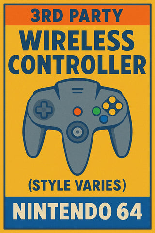 Wireless Controller - 3rd Party (Style Varies) (Nintendo 64) Pre-Owned - $34.99