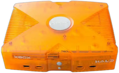 System - Orange Halo Edition (Original Xbox) Pre-Owned w/ Controller and Hookups