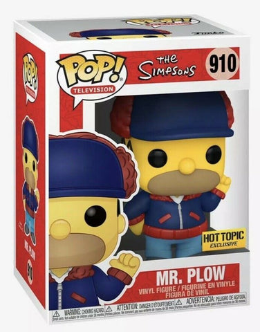 POP! Television #910: The Simpsons - Mr. Plow (Hot Topic Exclusive) (Funko POP!) Figure and Box w/ Protector