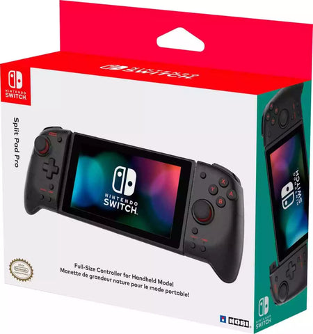 Split Pad Pro - Official / Hori - Clear Black (Full-Size Handheld Mode Controller) (Nintendo Switch) NEW