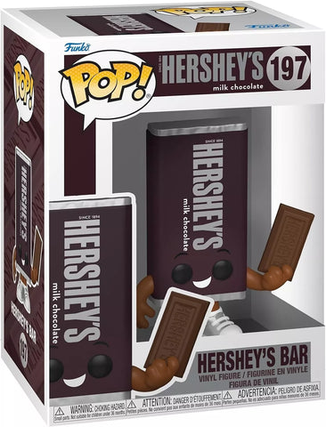 Funko POP! Foodies #197: Hershey's Bar (Milk Chocolate) (Funko POP!) Figure and Box w/ Protector