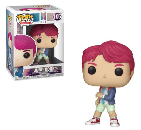 POP! Rocks #105: BTS - Jung Kook (Big Hit) (Funko POP!) Figure and Box w/ Protector