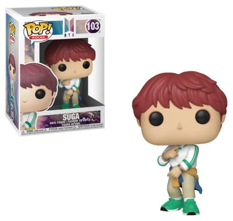 POP! Rocks #103: BTS - Suga (Big Hit) (Funko POP!) Figure and Box w/ Protector (Box Damage)