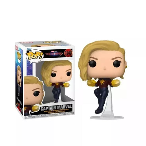 POP! Marvel Studios #1049: The Marvels - Captain Marvel (Funko POP!) Figure and Box w/ Protector