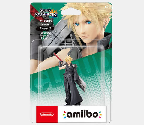 Cloud - Player 2 (Final Fantasy 7) (Super Smash Bros Series) (Amiibo) NEW (*_*)