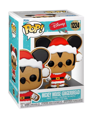 POP! Disney #1224: Mickey Mouse (Gingerbread) (Funko POP!) Figure and Box w/ Protector