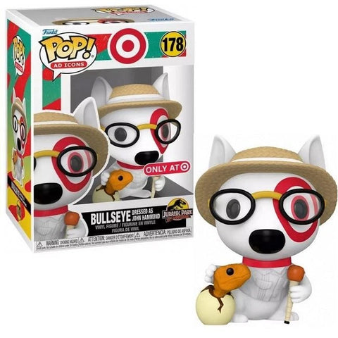 POP! Ad Icon #178: Target - Bullseye Dressed as John Hammond (Jurassic Park 30th Anniversary) (Target Exclusive) (Funko POP!) Figure and Box w/ Protector