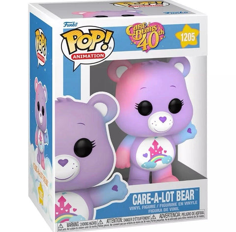 POP! Animation #1205: Care Bears 40th Anniversary - Care-A-Lot Bear (Funko POP!) Figure and Box w/ Protector