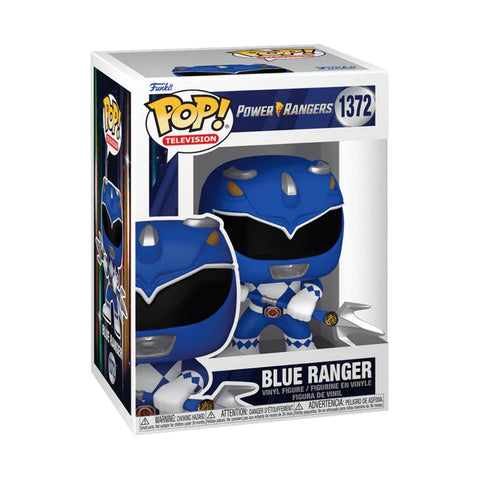 POP! Television #1372: Power Rangers - Blue Ranger (Funko POP!) Figure and Box w/ Protector