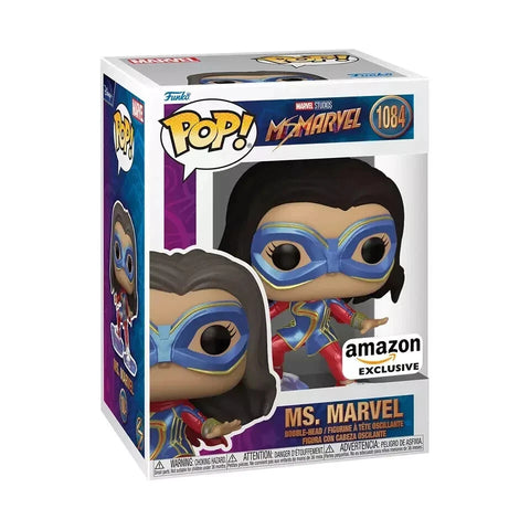 POP! Marvel Studios #1084: Ms Marvel (Amazon Exclusive) (Funko POP!) Figure and Box w/ Protector