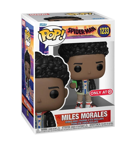 POP! Marvel #1233: Spider-Man Across The Spider-Verse - Miles Morales (Target Exclusive) (Funko POP!) Figure and Box w/ Protector
