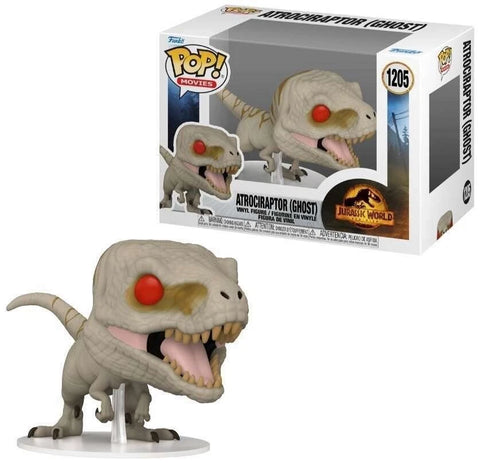POP! Movies #1205: Jurassic World Dominion - Atrociraptor (Ghost) (Funko POP!) Figure and Box w/ Protector