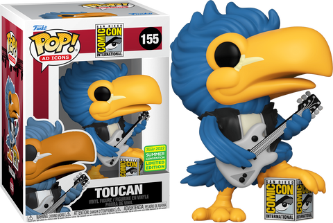 POP! Ad Icons #155: San Diego Comic Con International - Toucan (2022 Summer Convention Limited Edition) (Funko POP!) Figure and Box w/ Protector