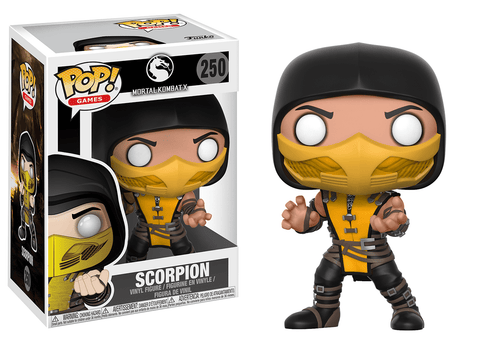POP! Games #250: Mortal Kombat X - Scorpion (Funko POP!) Figure and Box w/ Protector