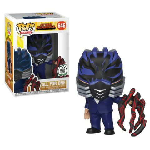 POP! Animation #646: My Hero Academia - All For One (Big Apple Collectibles Exclusive) (Funko POP!) Figure and Box w/ Protector