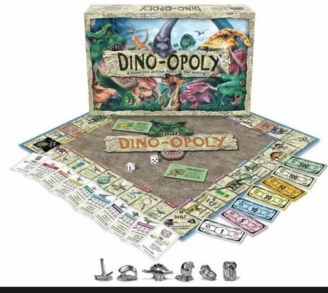 Dino-Opoly (Late For The Sky) (Board Game) Pre-Owned (Missing 1 Player Token*)