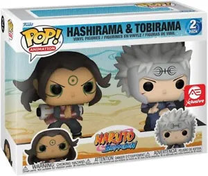 POP! Animation 2 Pack: Naruto Shippuden - Hashirama & Tobirama (AE Exclusive) (Funko POP!) Figure and Box