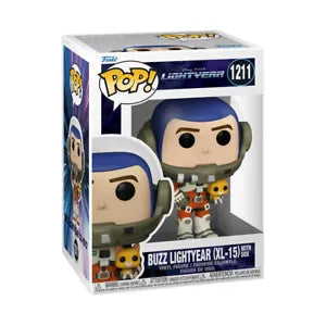 POP! Disney (Pixar) #1211: Lightyear - Buzz Lightyear (XL-15) With Sox (Funko POP!) Figure and Box w/ Protector