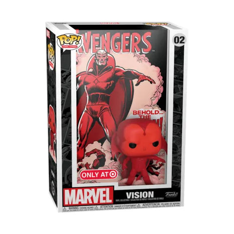 POP! Comic Covers #02: Marvel - Vision (Target Exclusive) (Funko POP!) Figure and Hard Case in Box (Box Damage)