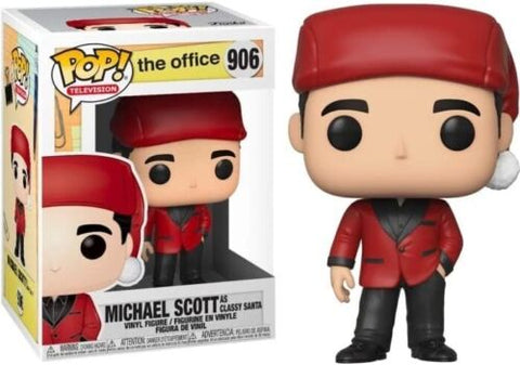 POP! Television #906: The Office - Michael Scott as Classy Santa (Funko POP!) Figure and Box w/ Protector (Box Damage)