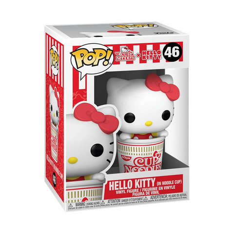 POP! Nissin Cup Noodles x Hello Kitty #46: Hello Kitty (In Noodle Cup) (Funko POP!) Figure and Box w/ Protector