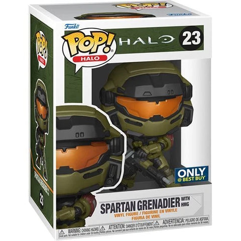 Funko POP! Halo #23: Spartan Grenadier with HMG (Best Buy Exclusive) (Funko POP!) Figure and Box w/ Protector