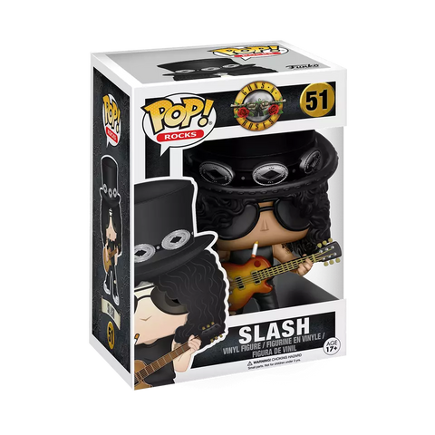 POP! Rocks #51: Guns N Roses - Slash (Funko POP!) Figure and Box w/ Protector