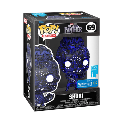 POP! Art Series #69: Marvel Studios - Black Panther - Shuri (Wal-Mart Exclusive) (Funko POP!) Figure and Box w/ Protector