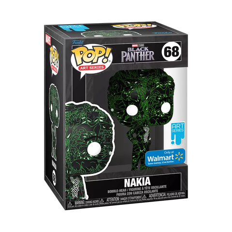 POP! Art Series #68: Marvel Studios - Black Panther - Nakia (Wal-Mart Exclusive) (Funko POP!) Figure and Box w/ Protector