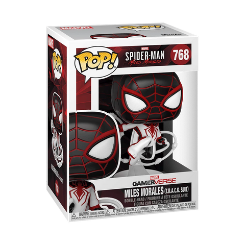 POP! Marvel #768: Gamerverse - Spider-Man Miles Morales (T.R.A.C.K. Suit) (Funko POP!) Figure and Box w/ Protector