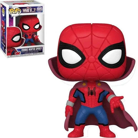 POP! Marvel Studios #945: What If? Zombie Hunter Spidey (Funko POP!) Figure and Box w/ Protector