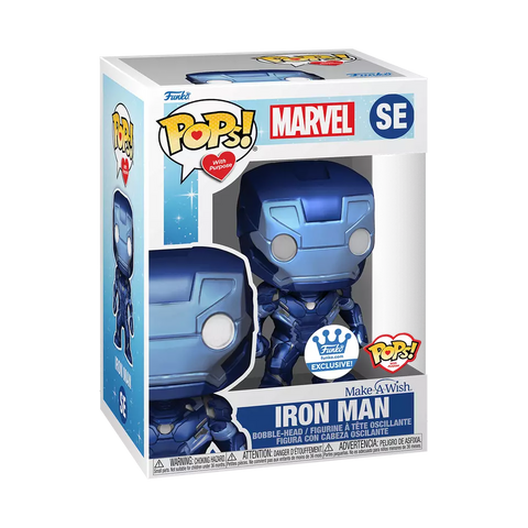 POPs! With Purpose / Marvel #SE: Iron Man (Make-A-Wish) (Funko.com Exclusive) (Funko POP!) Figure and Box w/ Protector